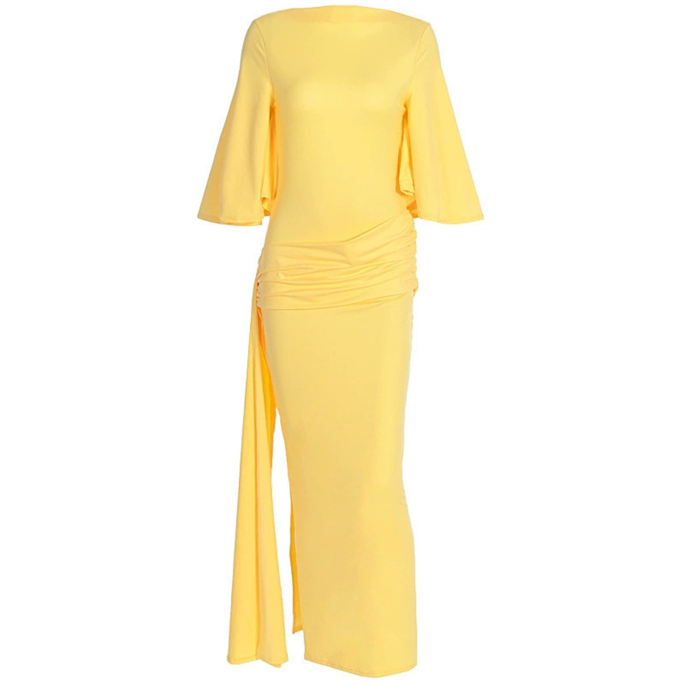 Zara Backless Layered Ruffle Ribbon Maxi Dress - Picture 6 of 6